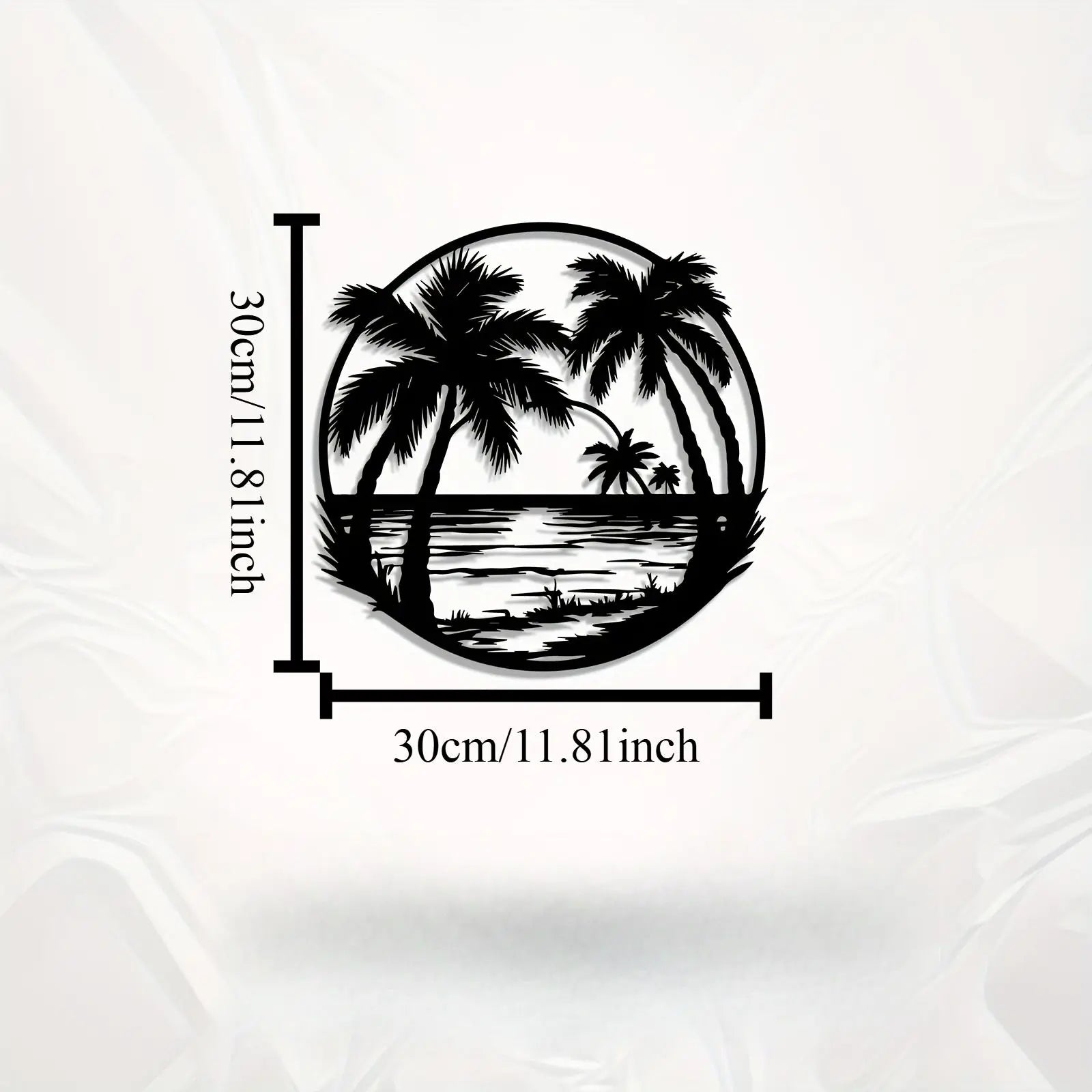 Lakeview Round Metal Wall Art