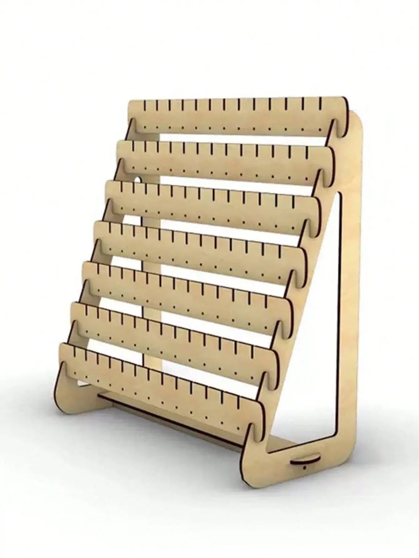 Wooden Earring Display Stand for Dresser or Vanity