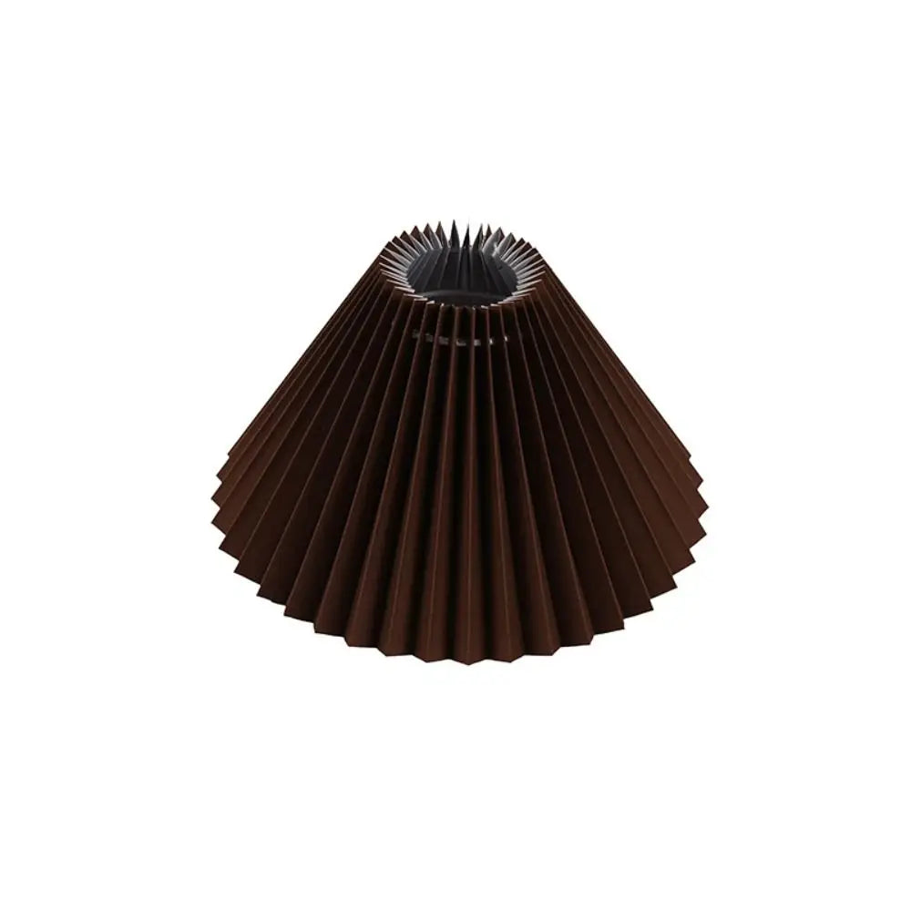 Eloise Pleated Cloth Lampshade – Modern Cone Light Cover