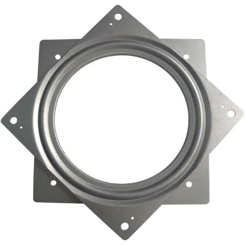 6-inch square turntable bearing with circular center and mounting holes, shown on white background