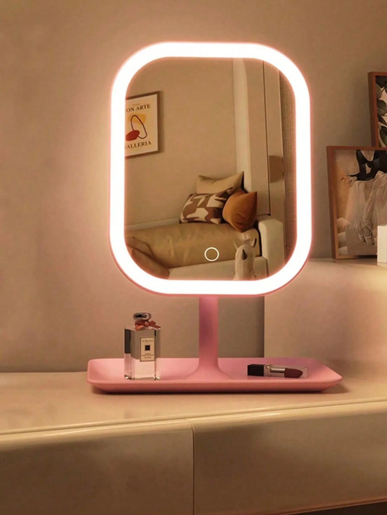 LED Vanity Makeup Mirror with 3 Light Modes & Optional 10X Magnifier