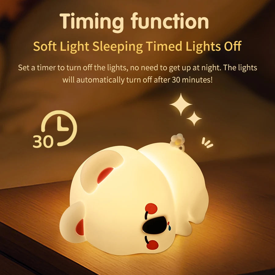 Willow Animal Silicone Night Light for Nursery & Kids’ Bedside