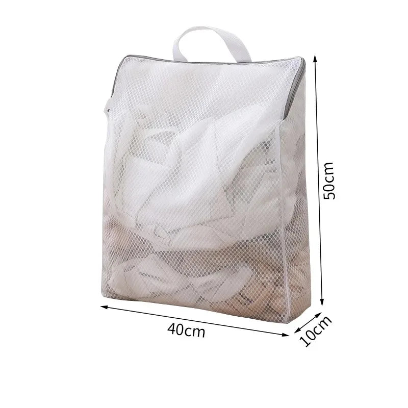 Mesh Zippered Laundry Bags for Delicates & Everyday Clothing Care – Fine or Coarse Polyester Net in 4 Rectangular Sizes
