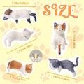 Mini Cat Figurine Set – 5 Resin Cats for Desk, Shelf, or Monitor Decor