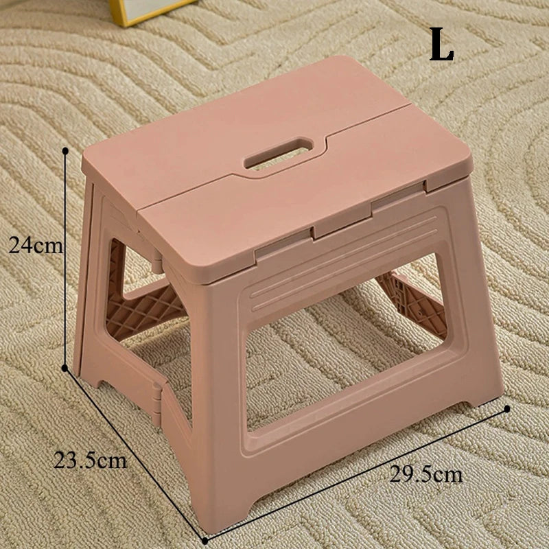 Folding Step Stool for Kitchen, Bathroom, or Bedroom