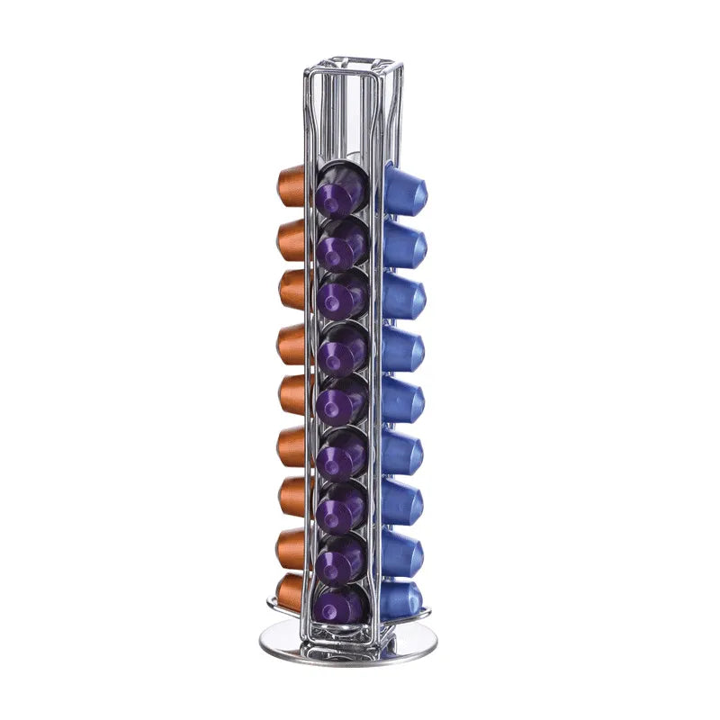 Rotating Coffee Pod Holder for Nespresso OriginalLine – Countertop Organizer