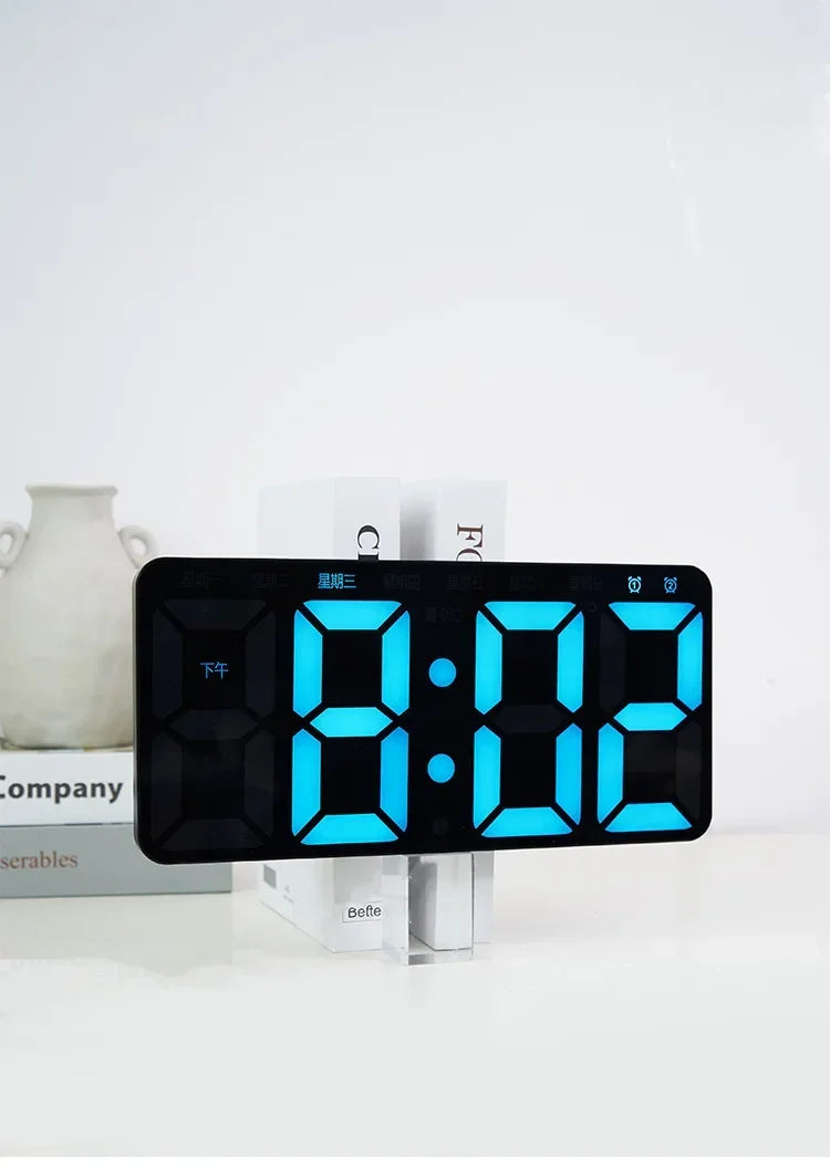 Aster Minimalist LED Wall Clock with Adjustable Brightness