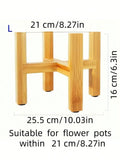 Natural Bamboo Cross Plant Stand for Indoor & Outdoor Pots
