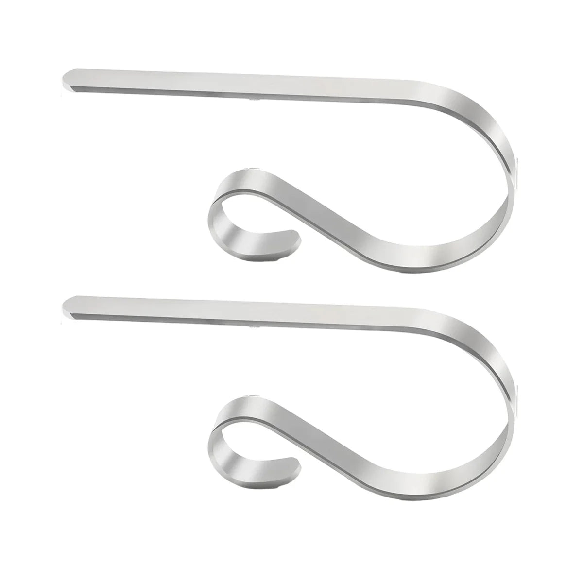 Adjustable Stainless Steel Stocking Holders for Fireplace Mantel, 2 or 4 Pack – Black, Gold, or Silver