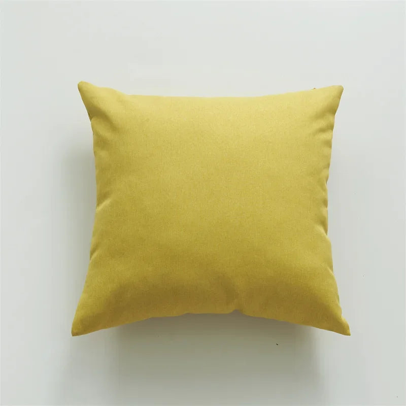 Solid Color Outdoor Waterproof Cushion Cover for Patio or Porch