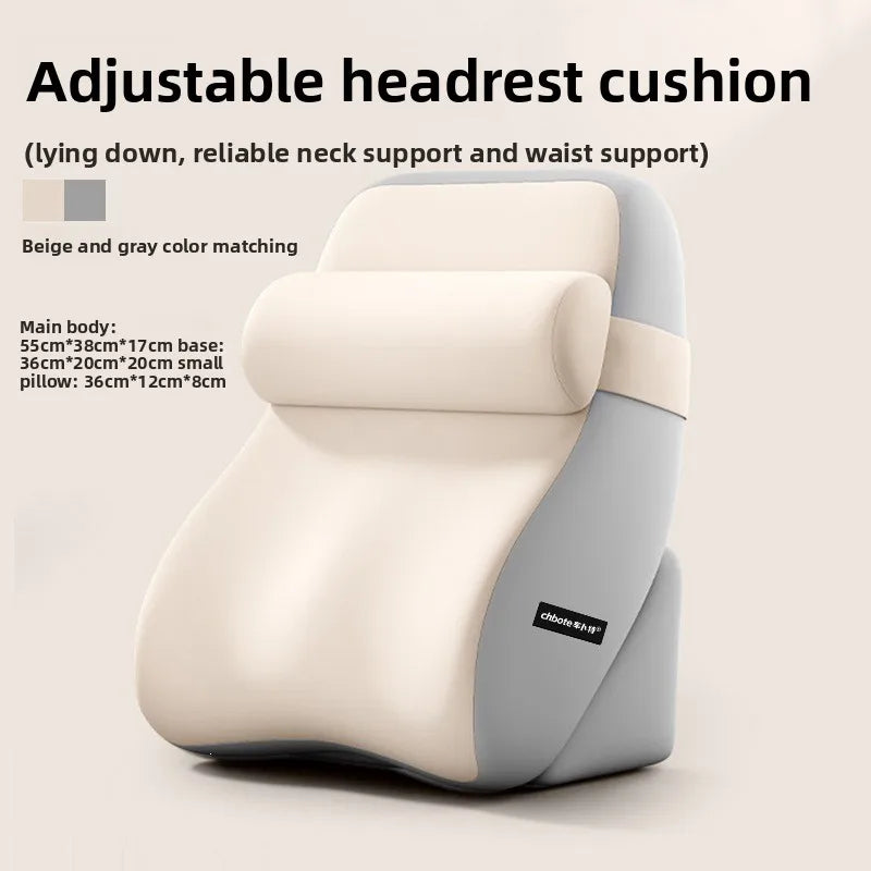 Ergonomic Wedge Reading Pillow with Neck and Lumbar Support
