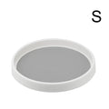 Rotating Pantry Turntable Organizer – White & Gray