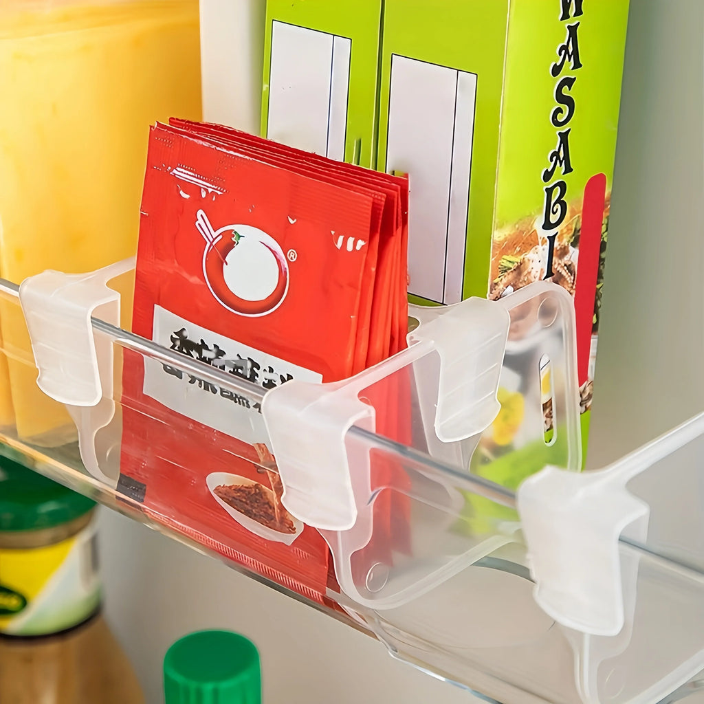 Adjustable Clear Refrigerator Shelf Dividers for Fridge Storage