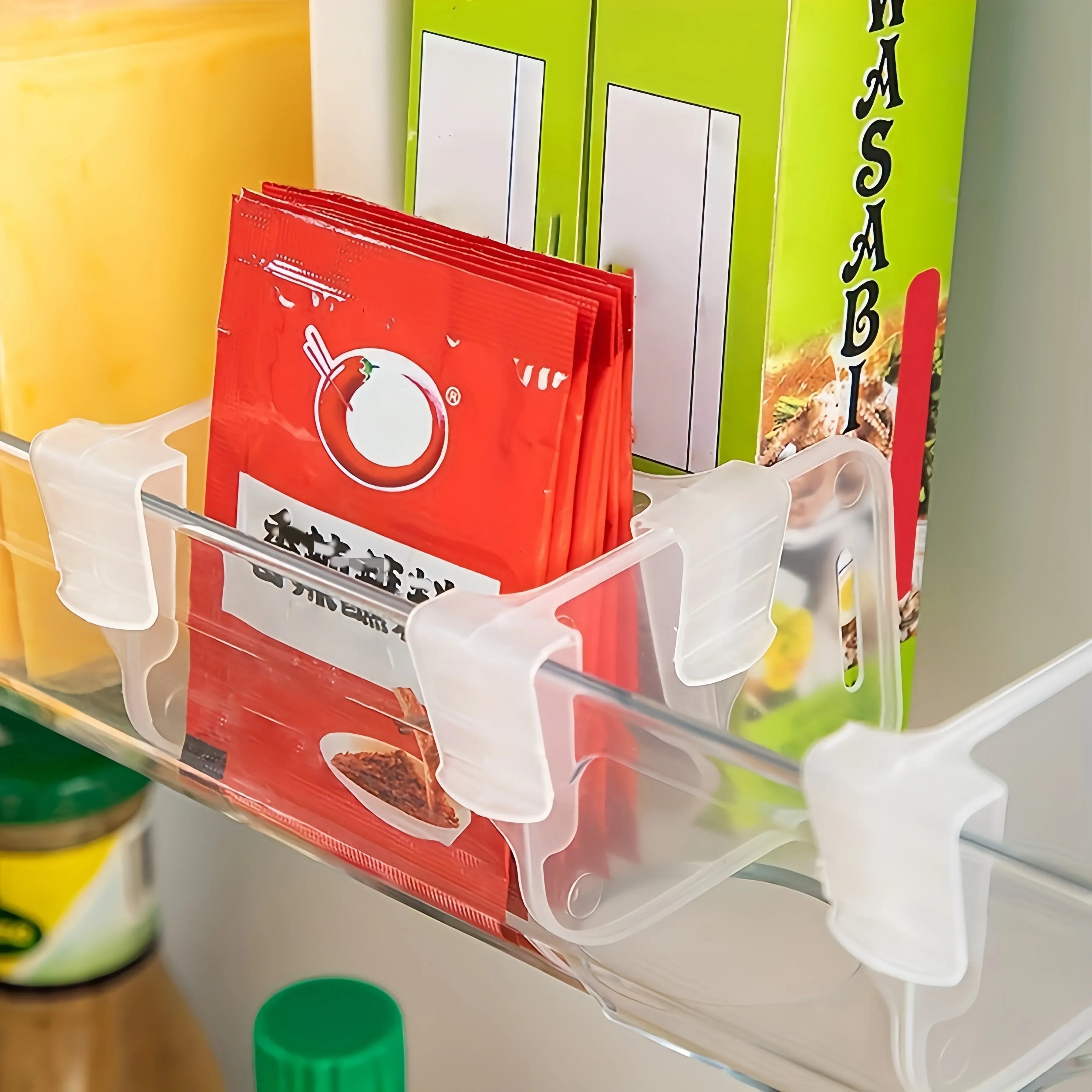 Adjustable Clear Refrigerator Shelf Dividers for Fridge Storage