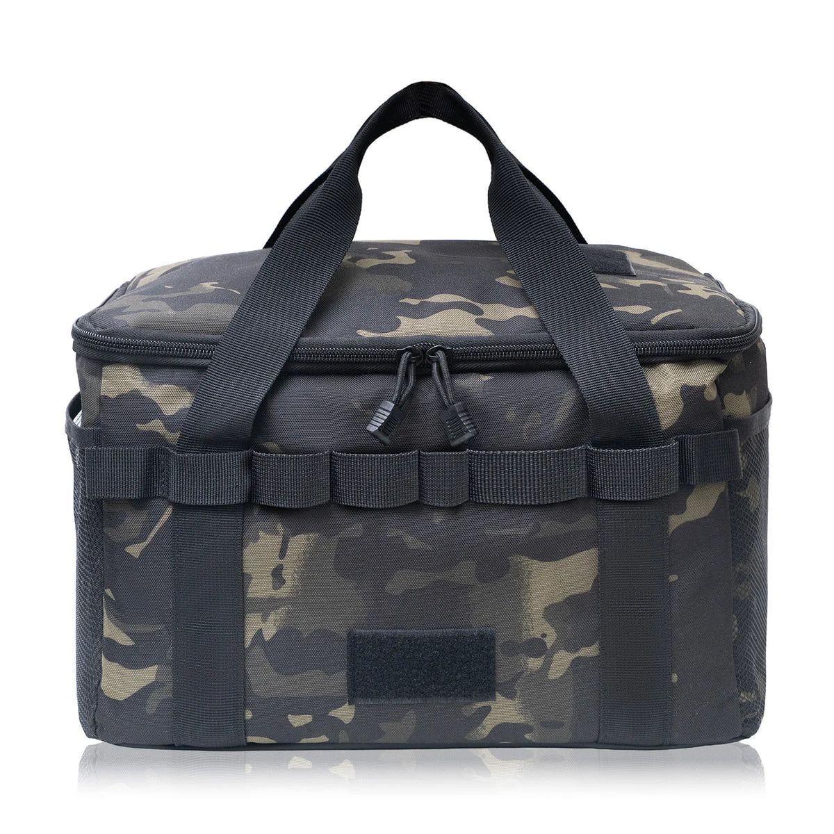 14L Multi-Compartment Camping Gear Organizer Bag with Dividers – Nylon Storage Tote for Outdoor, Car Trunk & Utility Use