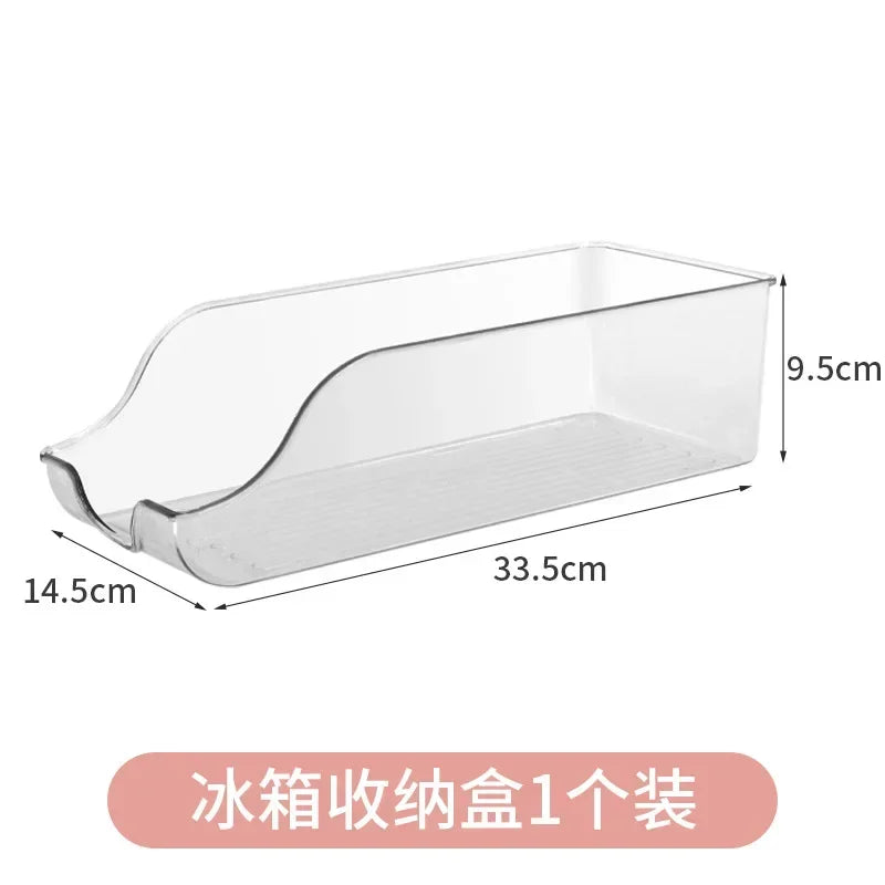 Clear Rolling Can Dispenser and Stackable Storage Bins for Kitchen or Pantry