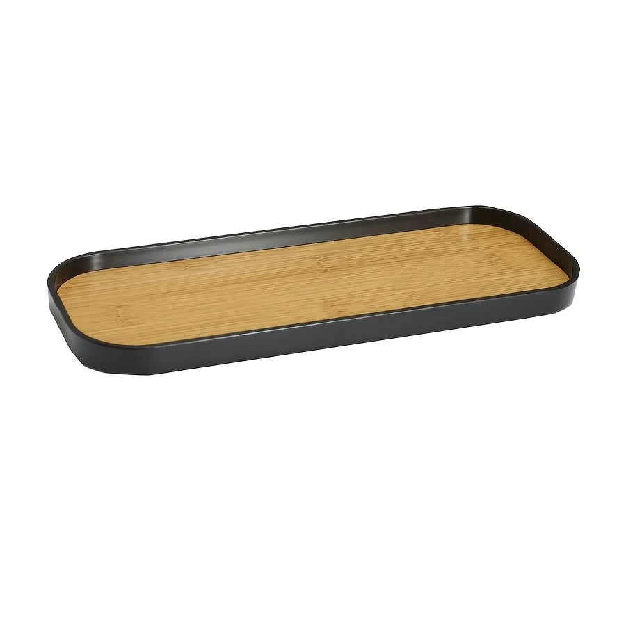 Slim Rectangular Vanity Tray for Bathroom or Bedroom
