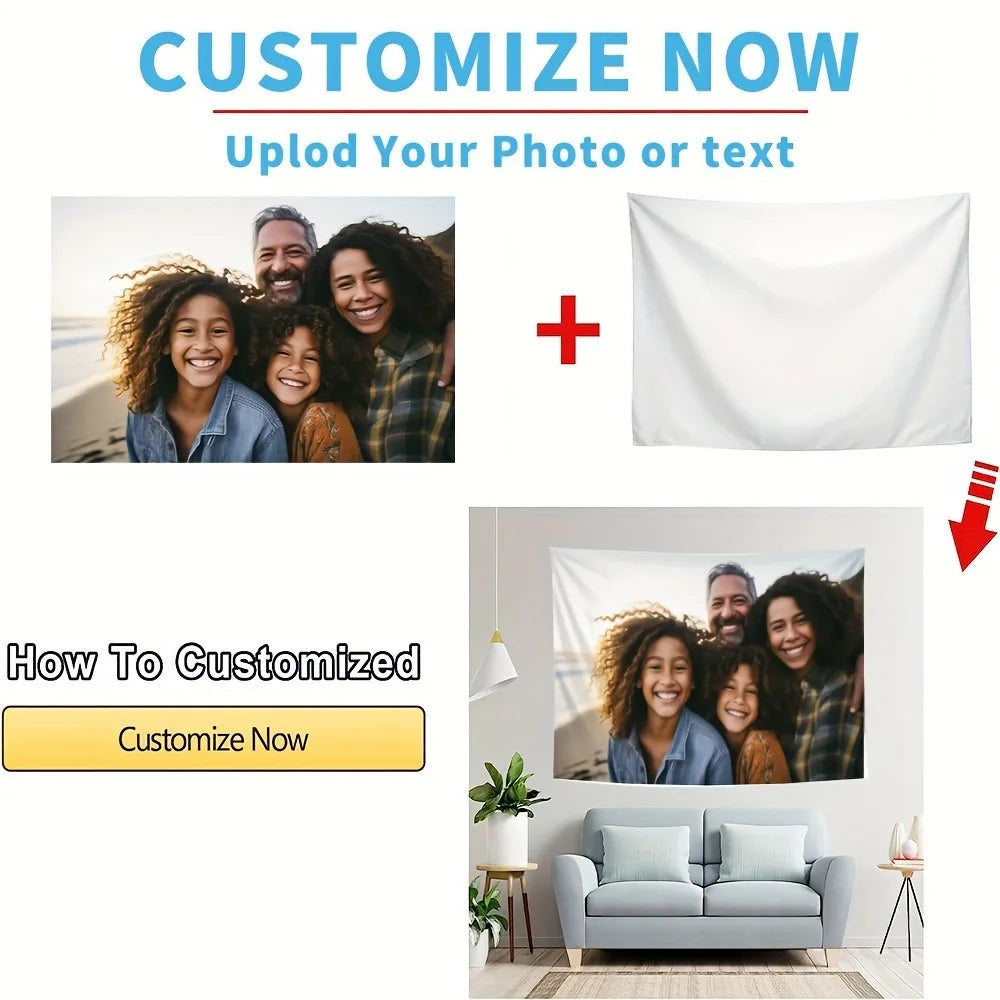 How to customize a photo wall tapestry with your own image