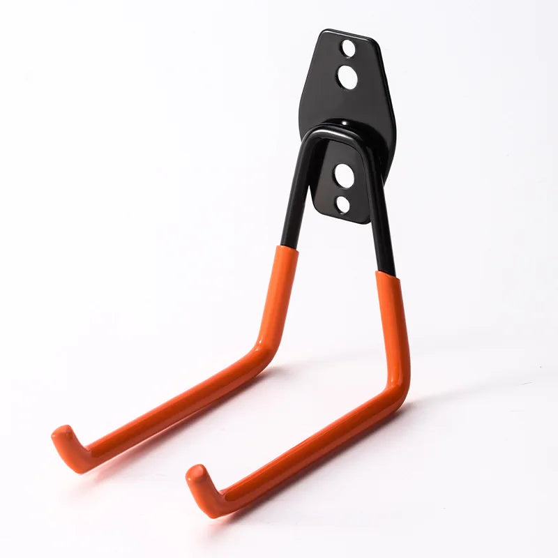 Wall-Mounted Metal Utility Hooks for Garage & Tool Storage