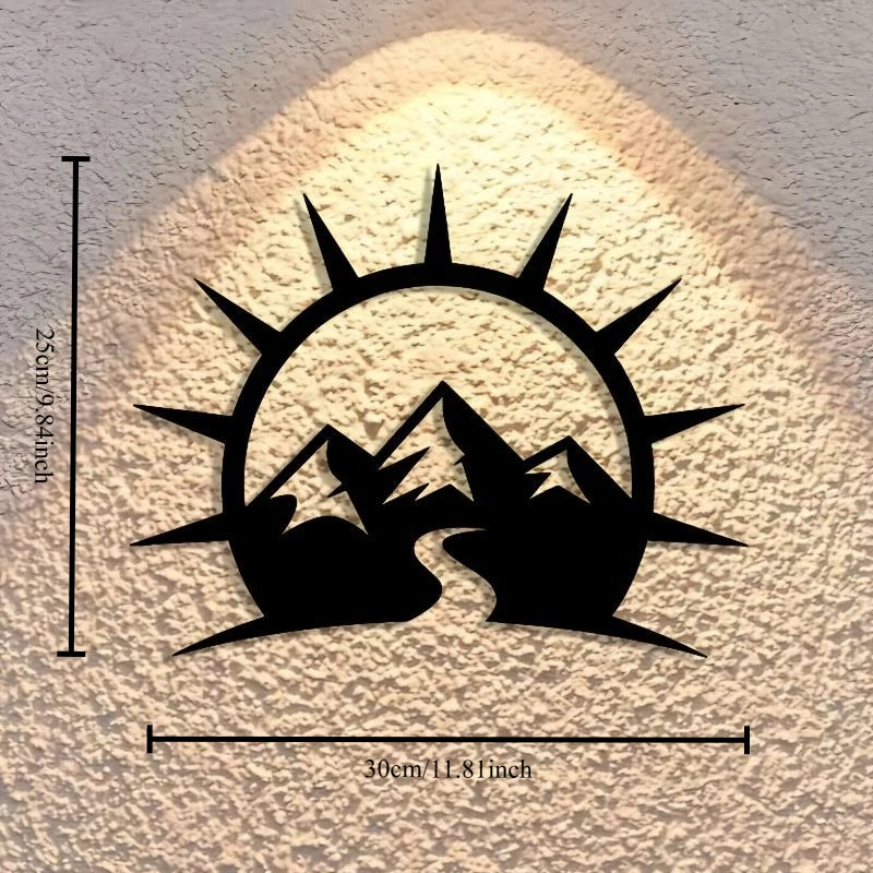 Lakeview Round Metal Wall Art