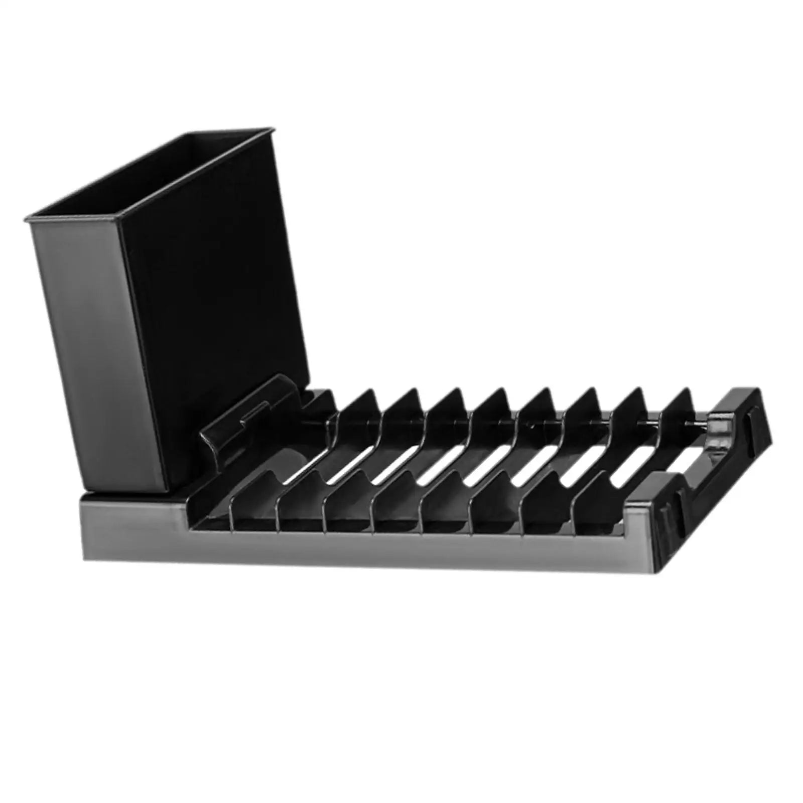 Compact Dish Drying Rack with Utensil Holder for Kitchen Counters