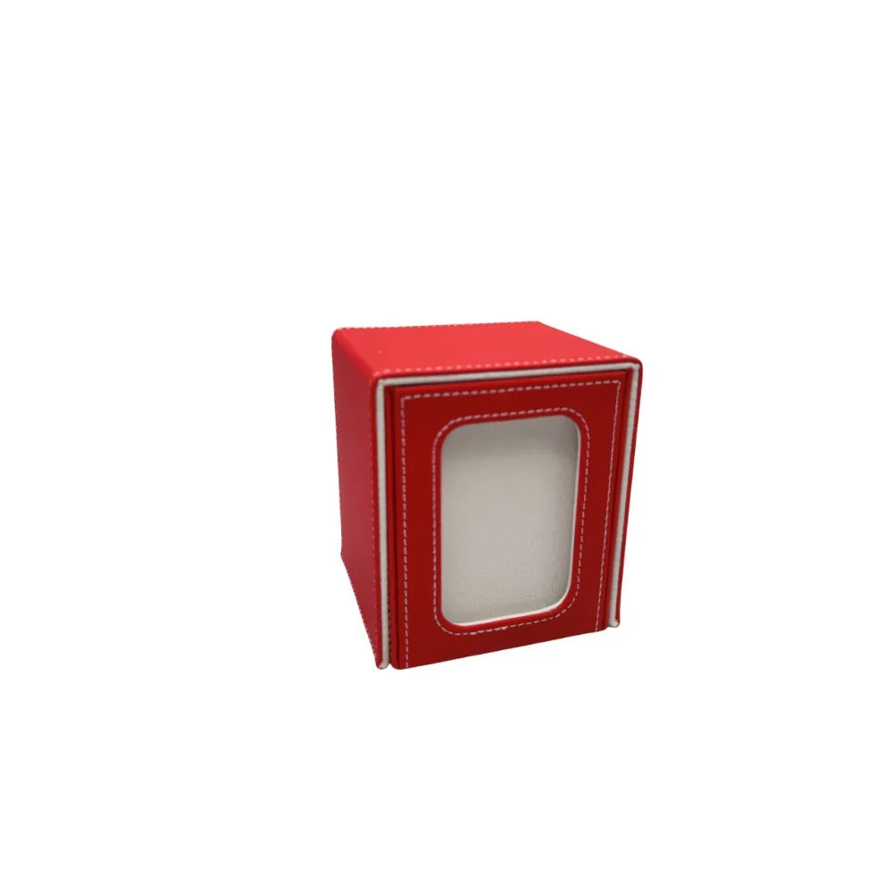 PU Card Deck Storage Box with Magnetic Lid for Trading and Game Cards – Compact Organizer in Blue, Red, Black, or Green