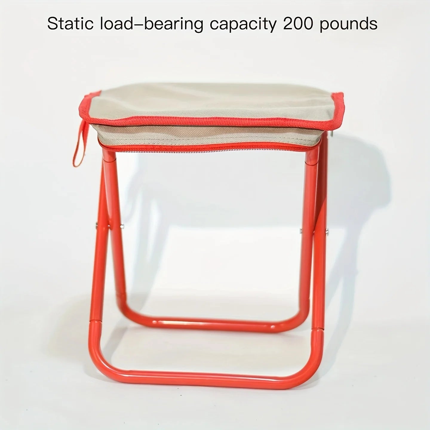 Folding Outdoor Stool with Handle – Compact Cushioned Seat for Garden & Camping