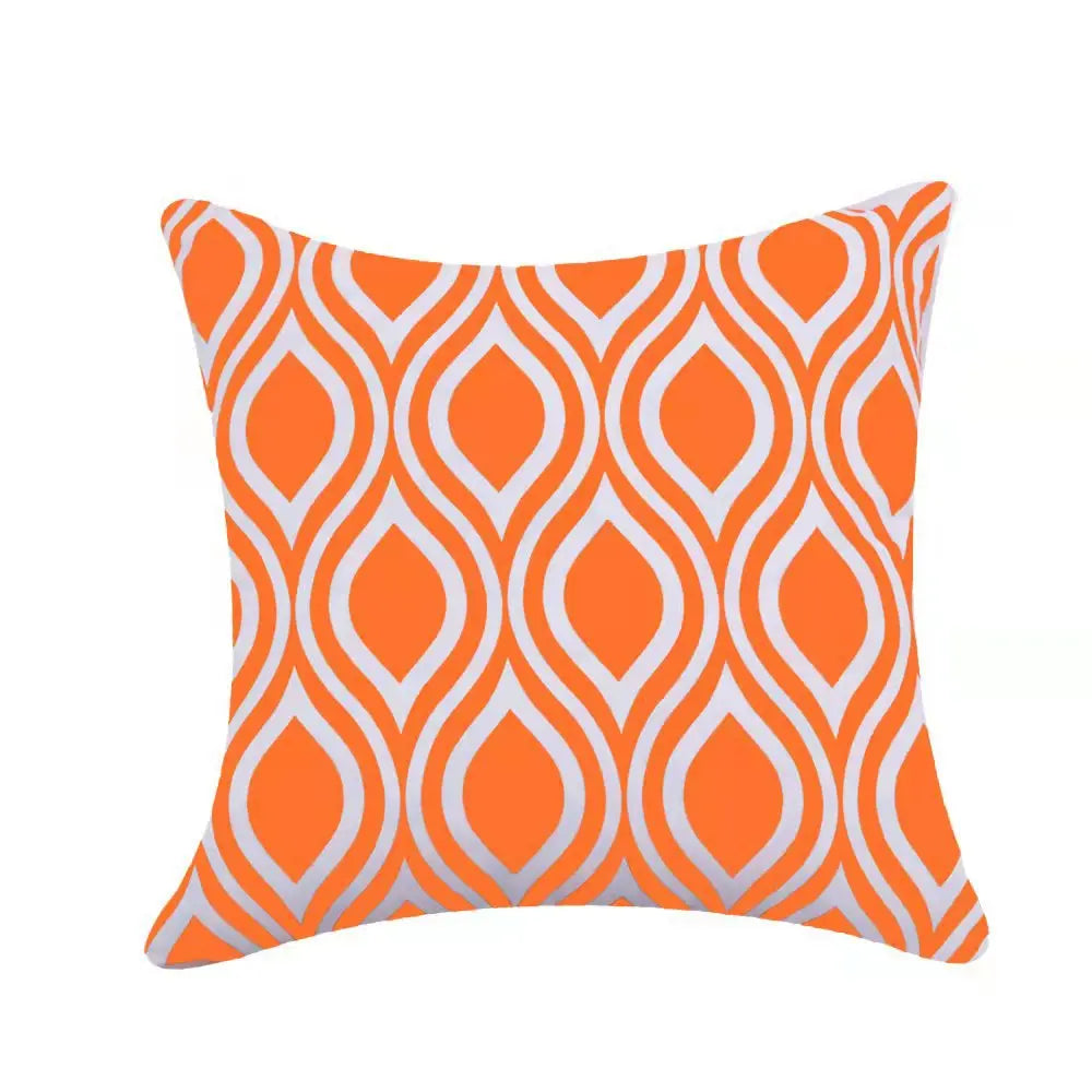 Modern Geometric Outdoor Cushion Covers – Splash Proof Oxford Cloth for Patio, Garden, or Terrace