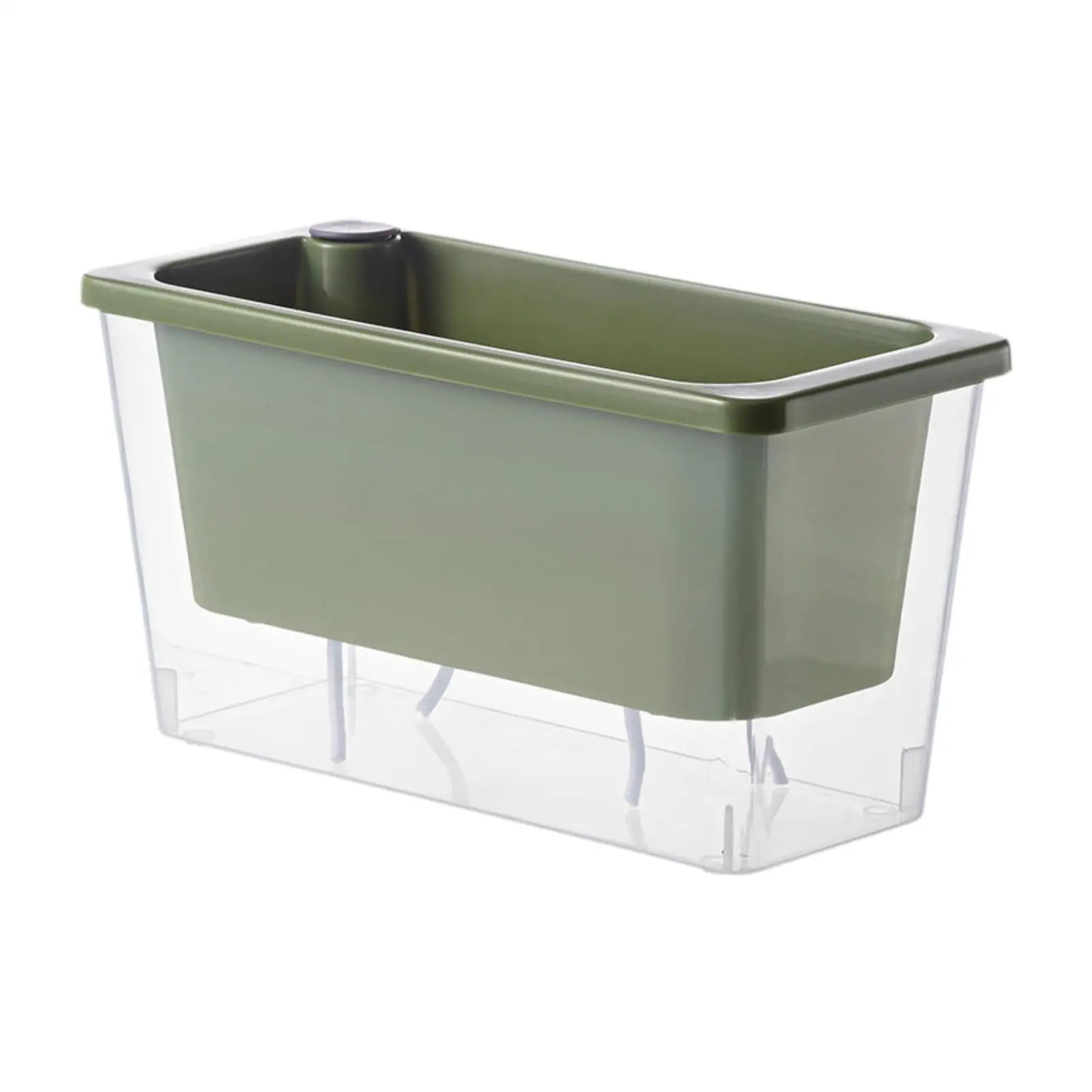 Self-Watering Rectangular Planter Box for Indoor Windowsills & Balconies