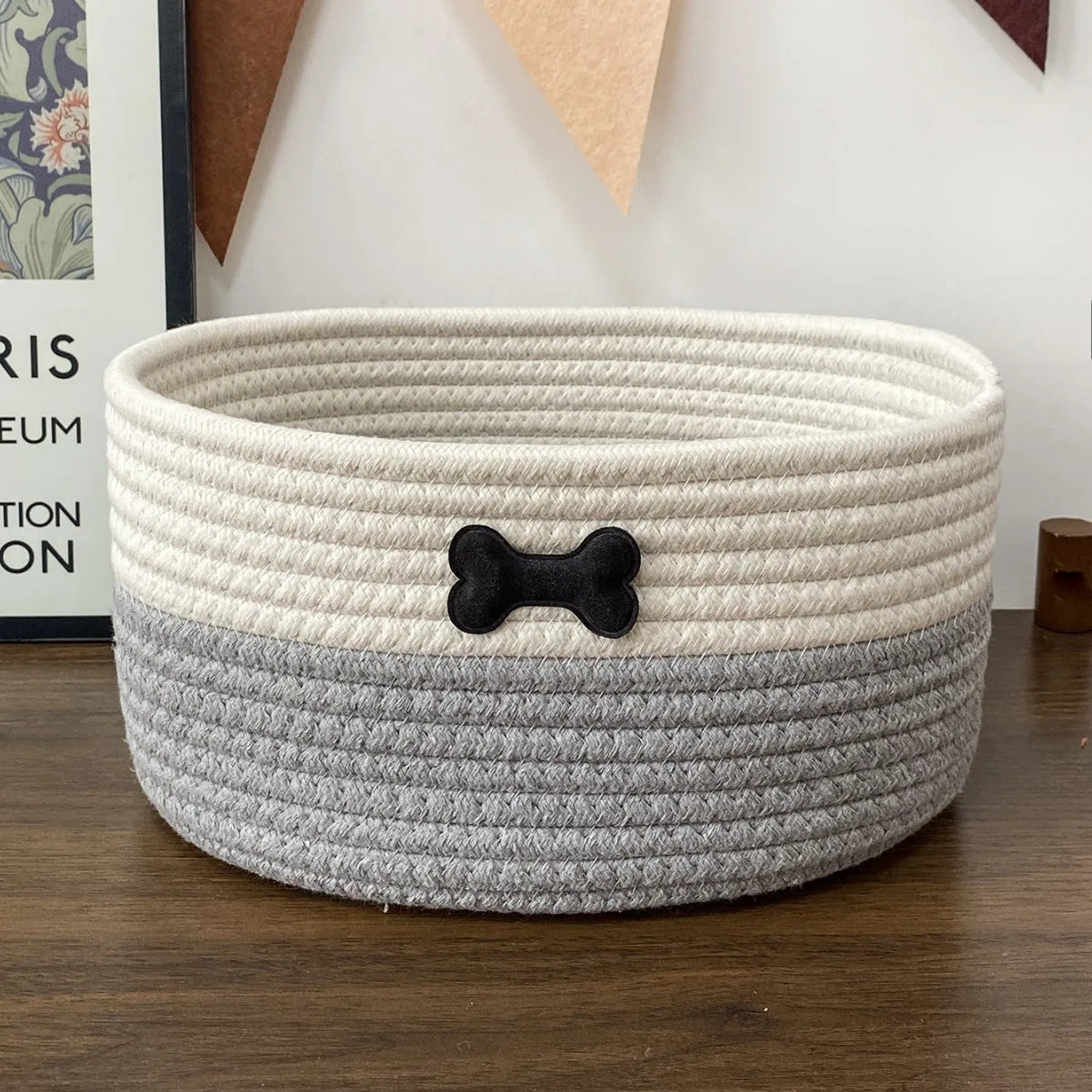 Bear Patch Nursery Storage Basket – Soft-Sided Organizer for Kids’ Rooms