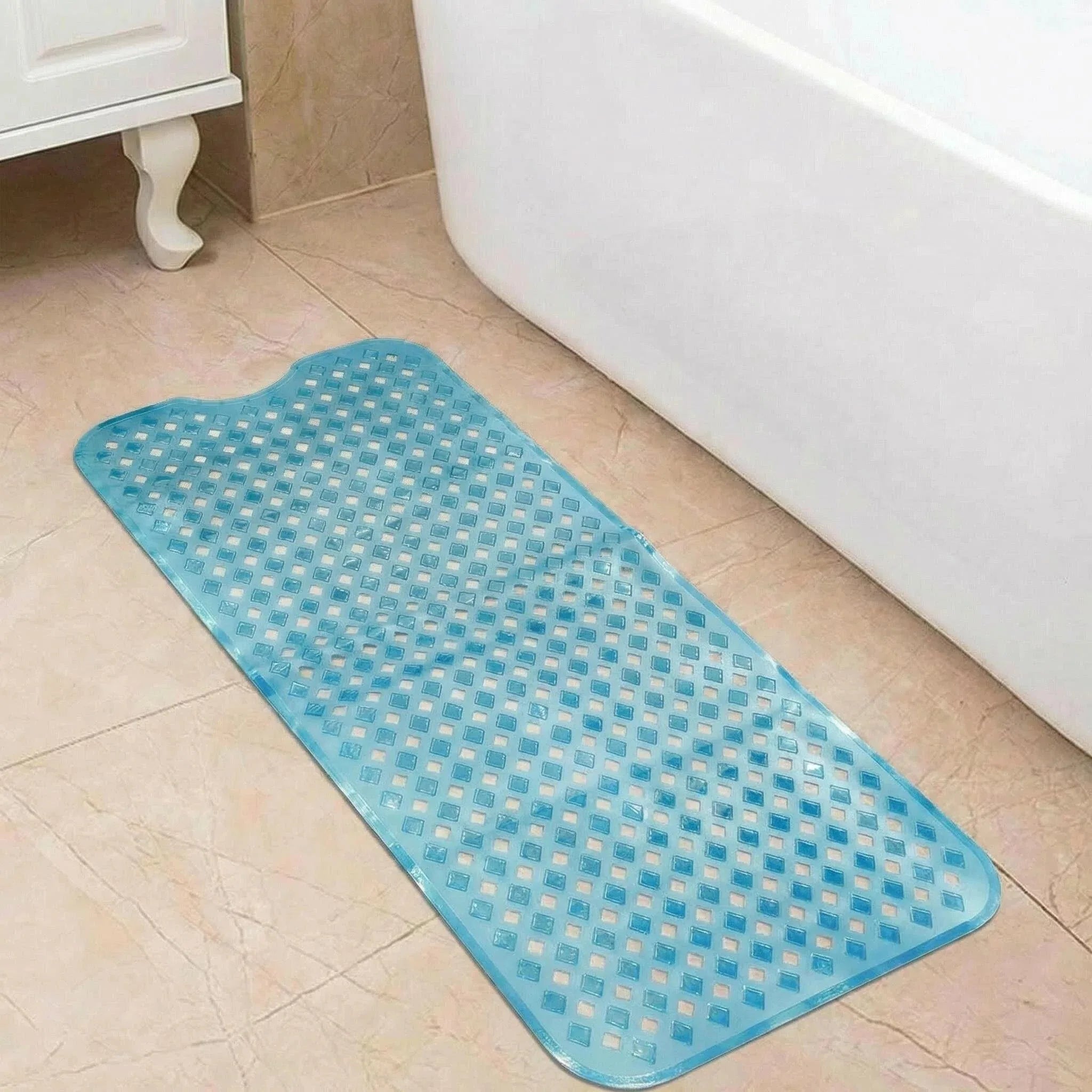 Extra-Long Non-Slip Bath Mat for Kids & Toddlers — 40x100cm, Suction Cups