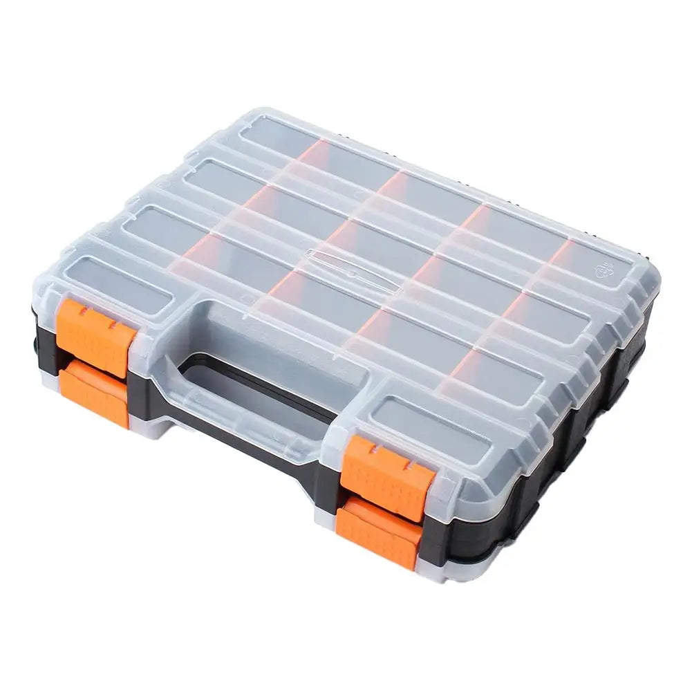 Double-Sided 34-Compartment Hardware Organizer Box