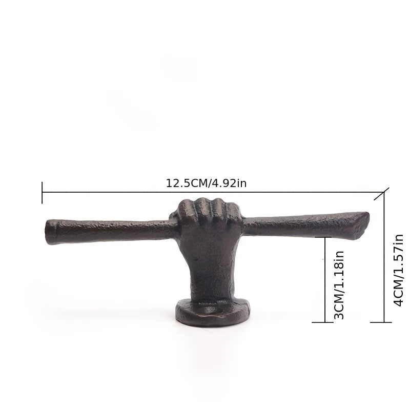 Barrow Hand Cast Iron Wall Hook for Entryway or Bedroom