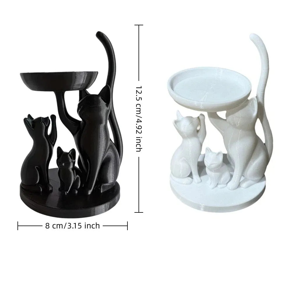 Whisker Family Cat Jewelry Tray