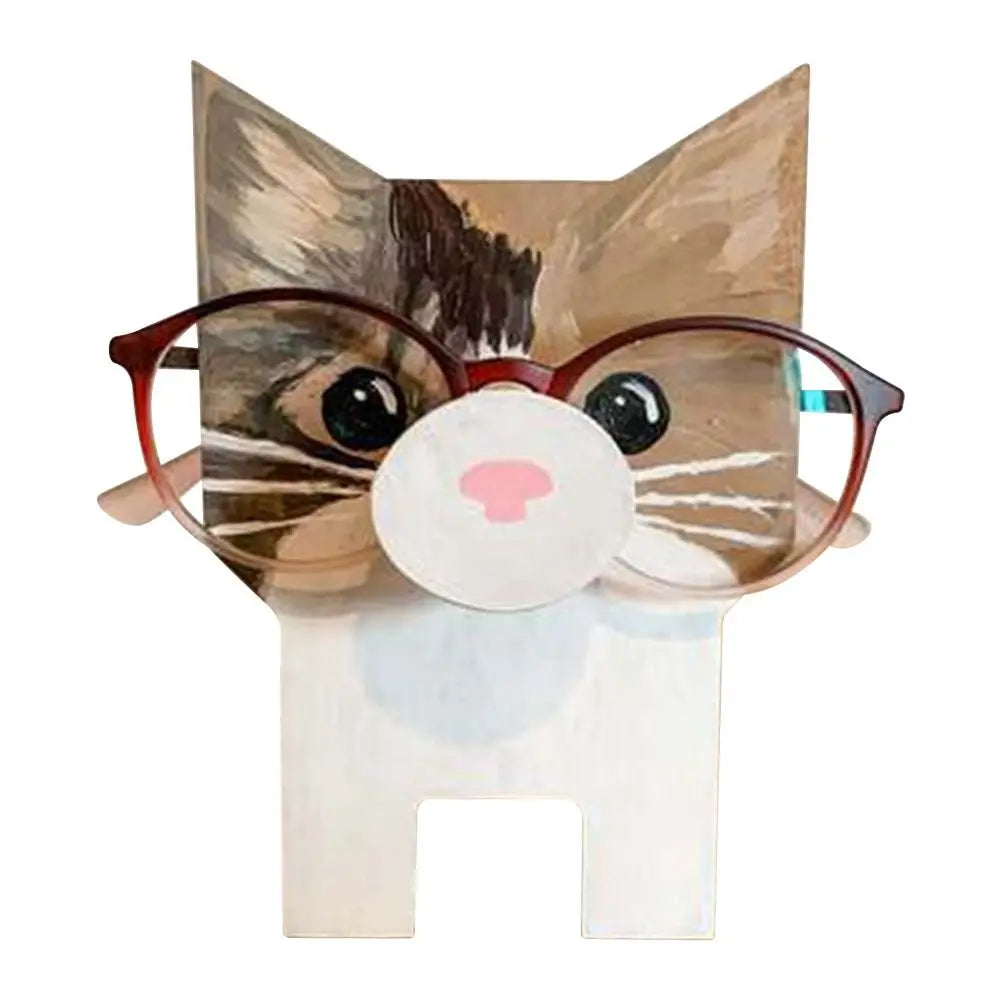 Whimsical Animal Wooden Eyeglasses Holder Stand