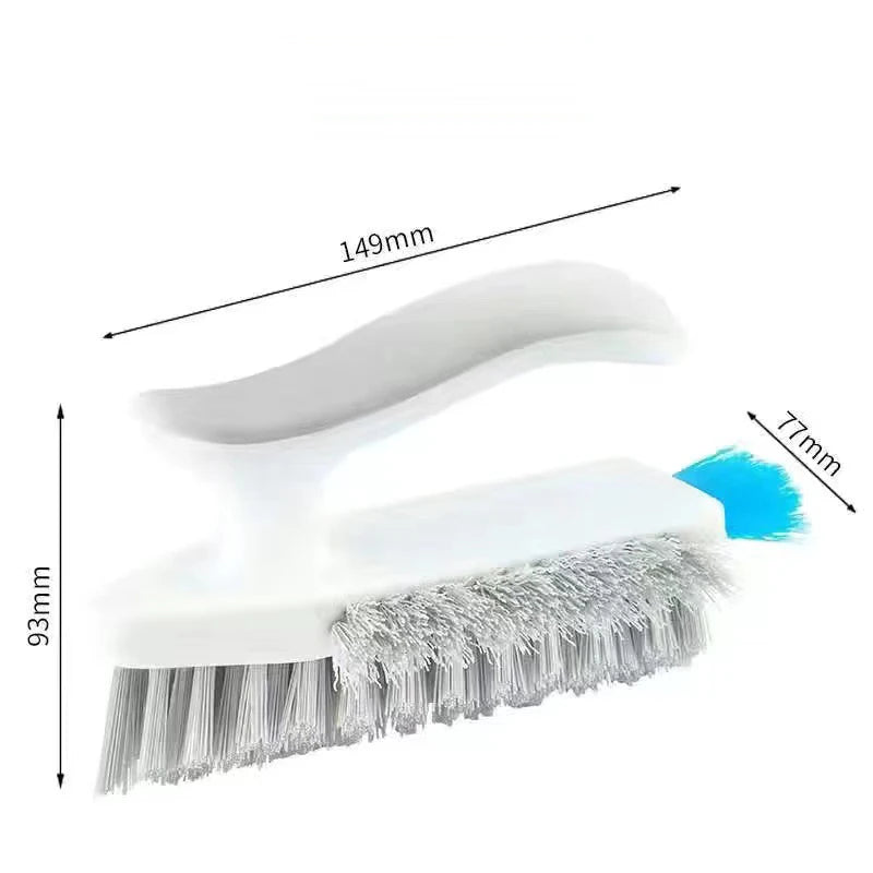 Multi-Surface Crevice Cleaning Brush with Scraper for Tiles, Bathroom & Floor Gaps