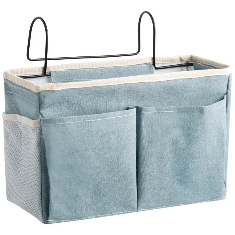 Hanging Bedside Organizer Caddy with Pockets