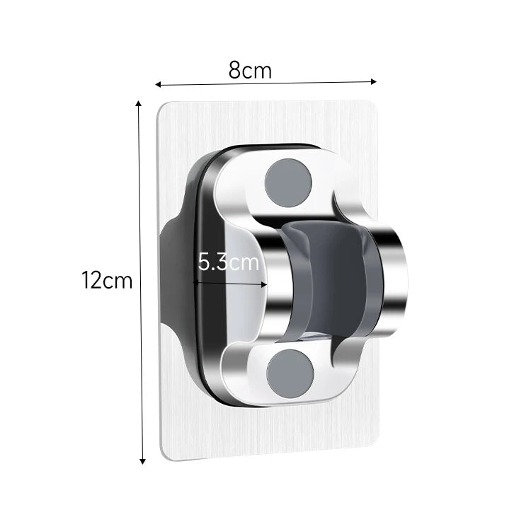 Self-Adhesive Adjustable Shower Head Holder for Bathroom Walls