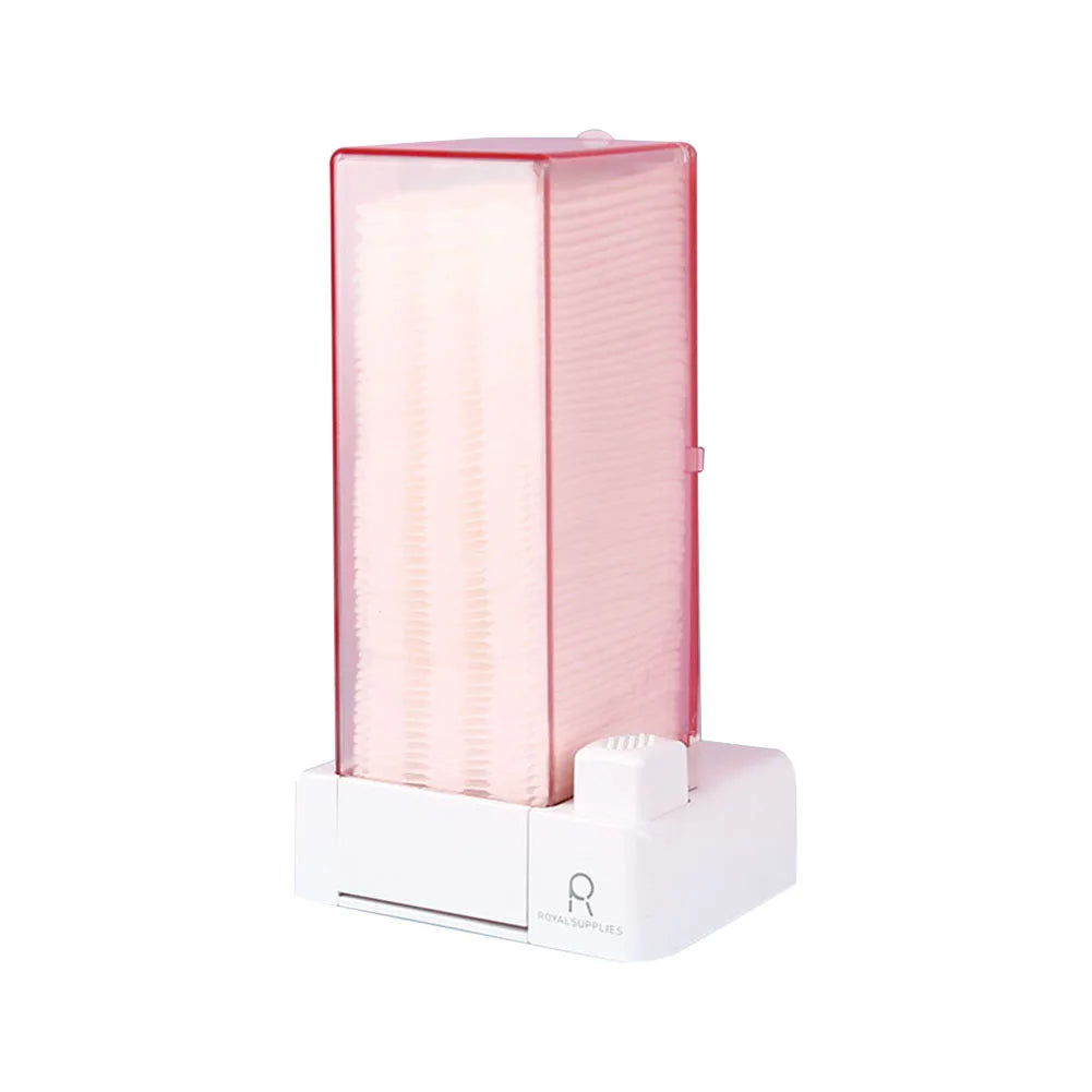 Automatic Cotton Pad Dispenser for Vanity and Bathroom – Press Out Holder in Pink or Grey