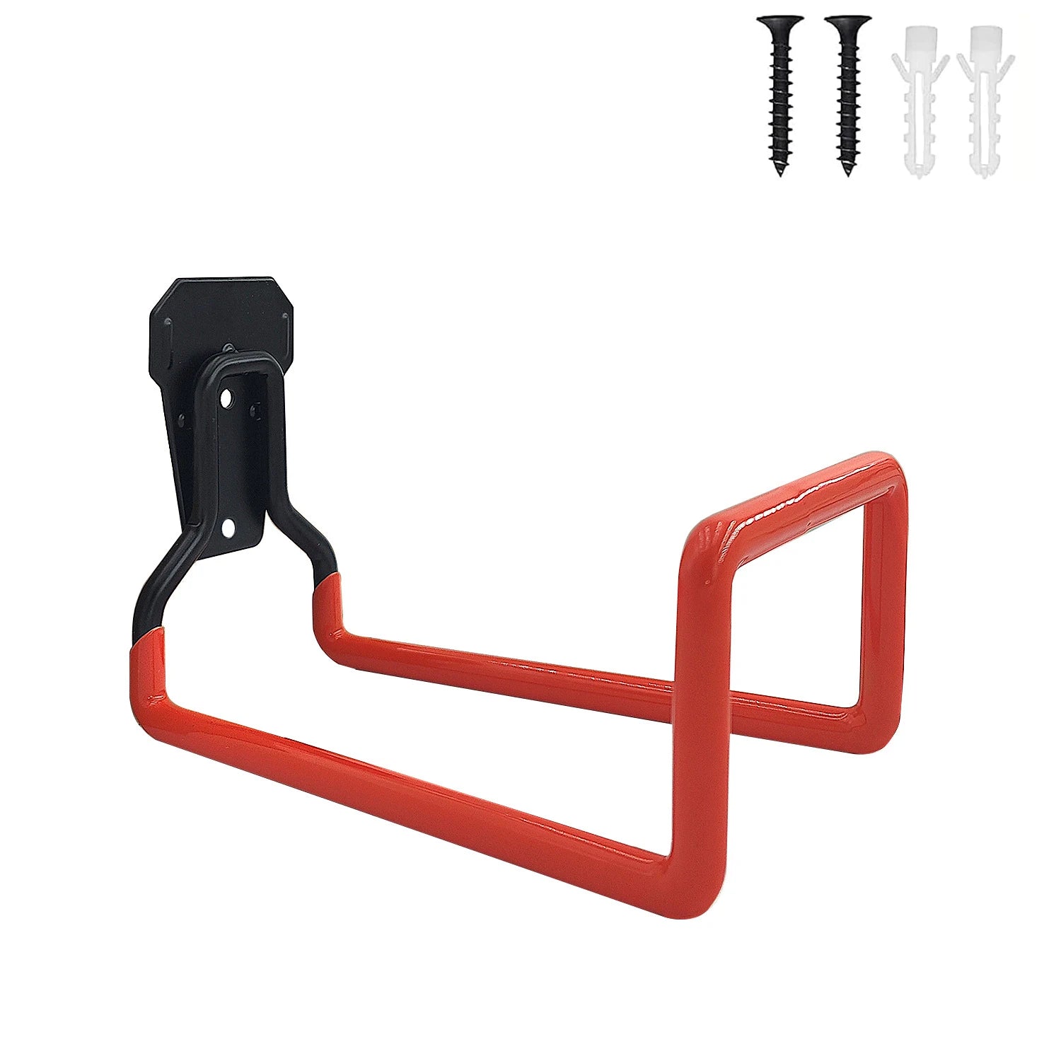 Wall-Mounted Metal Hose Holder for Garden, Garage, or Shed