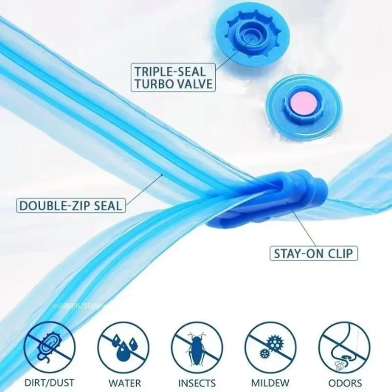 Space-Saving Vacuum Storage Bags for Closet & Travel