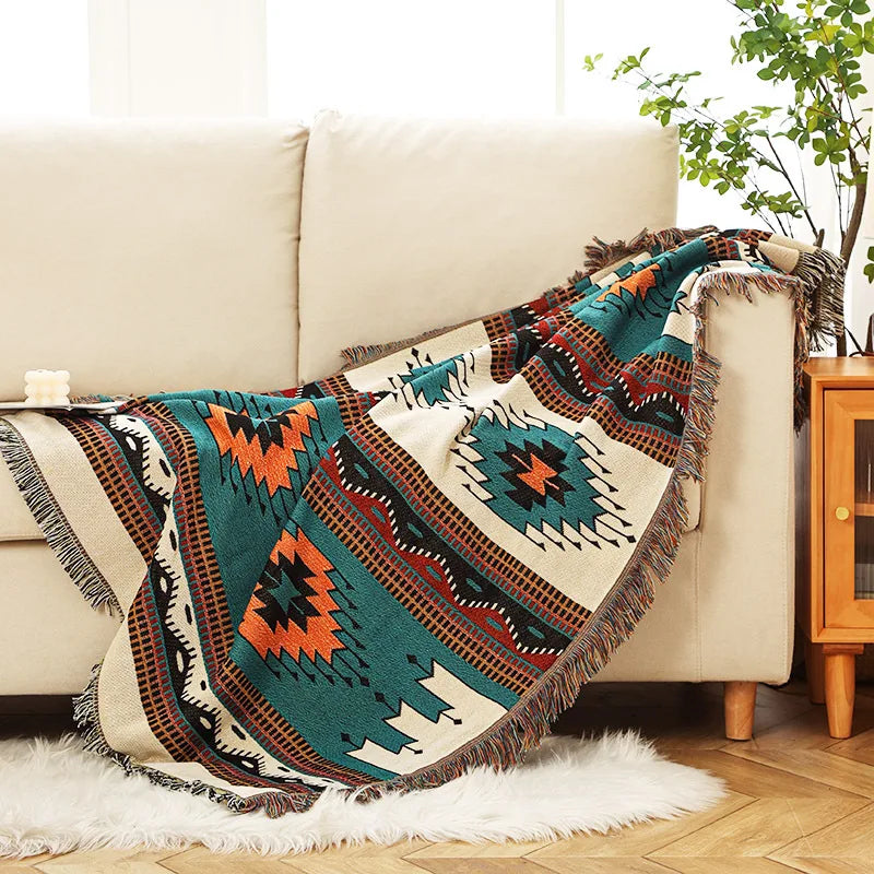 Mesa Woven Geometric Throw Blanket