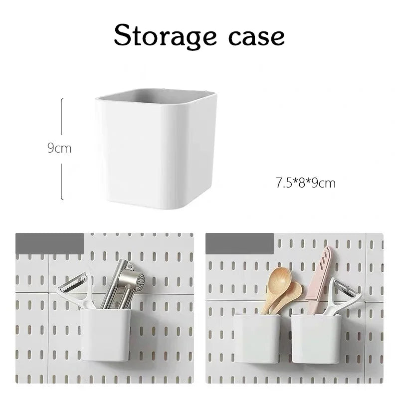 Customizable Pegboard Wall Organizer Accessories for Kitchen & Utility