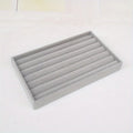 Soft Grey Velvet Jewelry Organizer Tray for Drawers or Dressers
