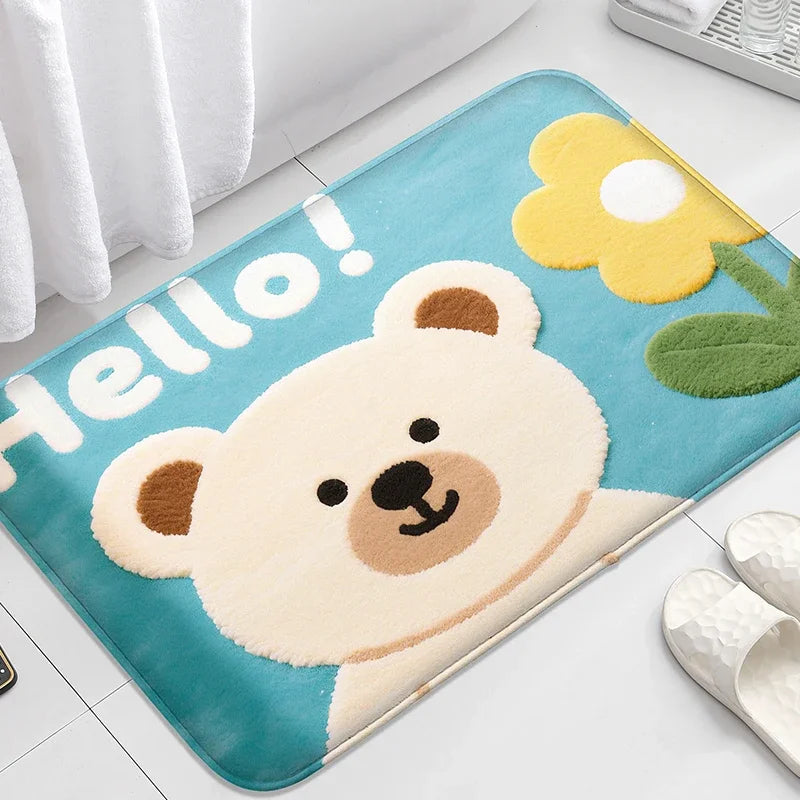 Willow Cartoon Anti-Slip Bath Mat