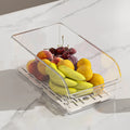 Clear Refrigerator Organizer Bin with Optional Drain Tray