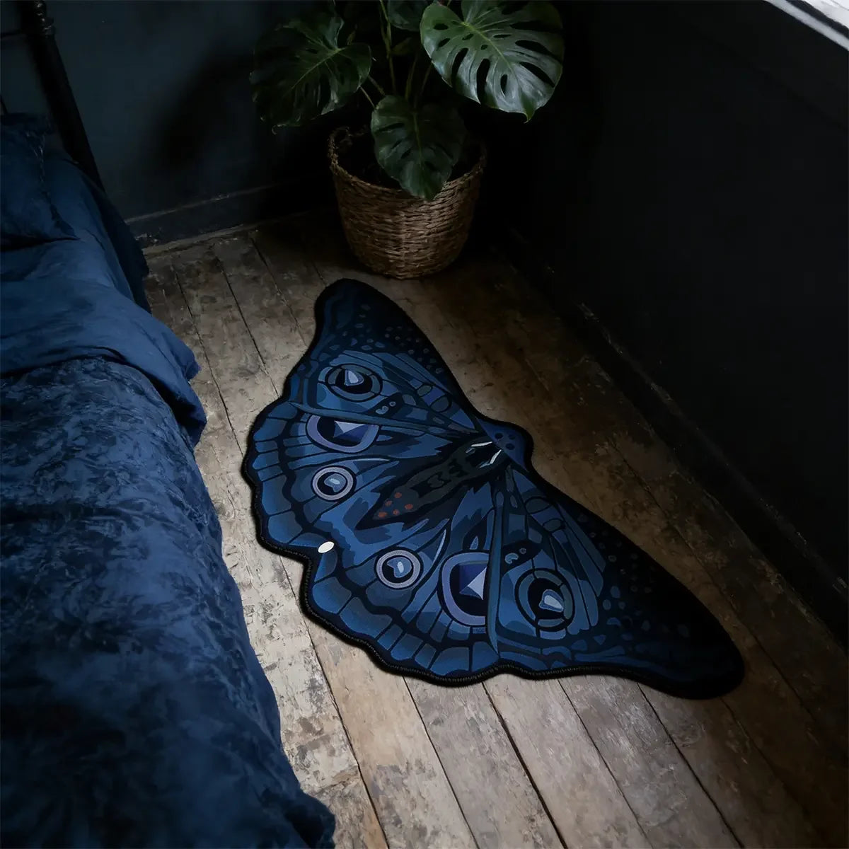 Mariposa Shaped Boho Runner Rug for Bedroom, Entryway, or Living Room