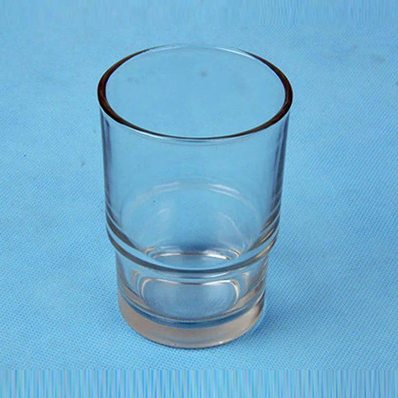 Classic Glass Toothbrush Cup for Bathroom Countertop Organization