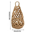 Boho Macrame Hanging Plant Basket – Cotton Rope Wall Planter