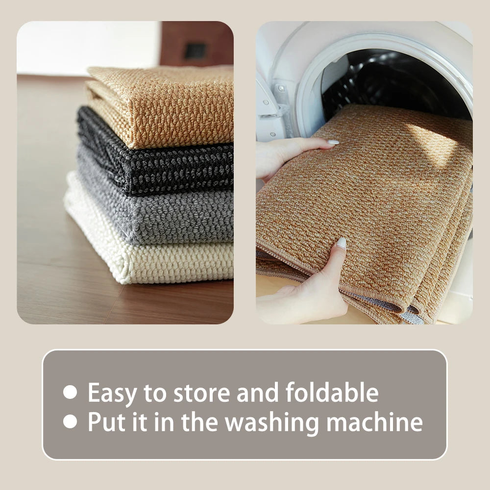 Textured Anti-Slip Entryway Doormat – Washable Indoor/Outdoor Rug